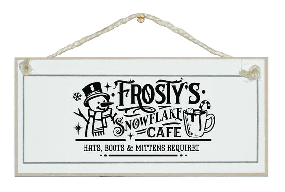 Frosty's... Fun, Vintage Christmas sign