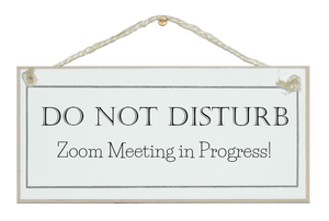 Do not disturb, Zoom meeting in progress